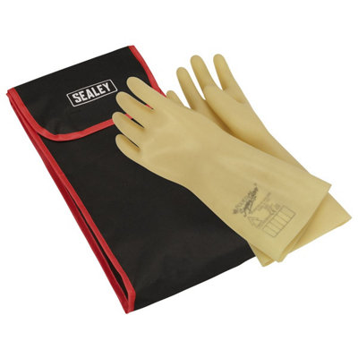 Sealey Hvgbcombo Electrician's Safety Gloves With Bag 1Kv Ac from B&Q