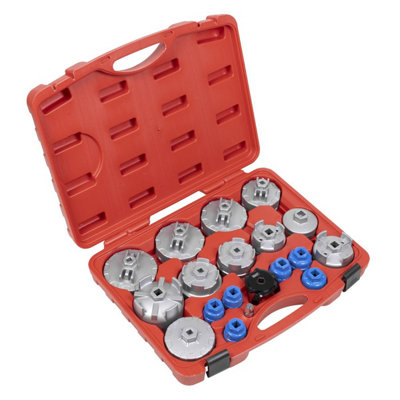 Sealey Vs7013 Oil Filter Cap Wrench Set 19Pc