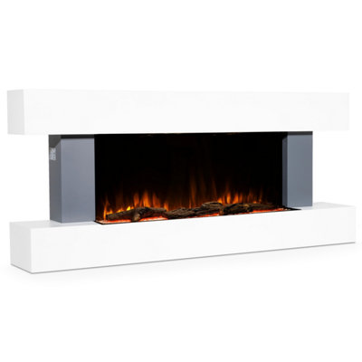 Baridi 52" Wall Mounting Electric Fireplace With Led Flame Effects1000W/2000WDh112 from B&Q