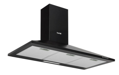 B&Q -  Cooker HoodChimney Style With Carbon Filters 90CmBlack