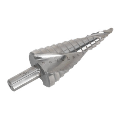 Sealey Spiral Flute Hss 4341 Step Drill Bit 4-30mm from B&Q