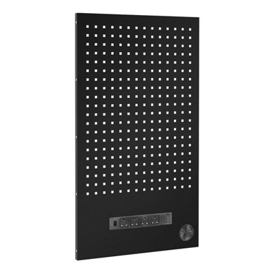 B&Q -  Apms3Bebp Superline Pro Black Edition Modular Back Panel With Power Bar 600mm