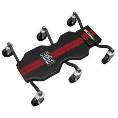 Sealey Steel Creeper With Rough Ground 5" Wheels & Headrest Size 6