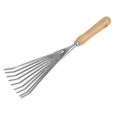 Sealey Gtwh001 Premier Leaf Hand Rake With Ash Handle & Stainless Steel Tines from B&Q