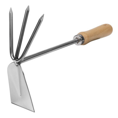 Sealey Gtwh002 Premier 2-In-1 Hoe And Cultivator With Ash Handle & Stainless Steel Tines/blade from B&Q