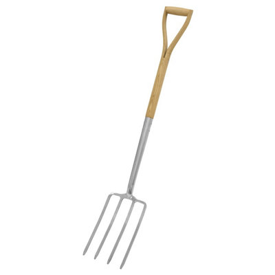 Sealey Gtwh016 Premier Digging Fork With Ash Handle & Stainless Steel Tines