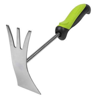 B&Q -  Gtsg022 2-In-1 Garden Hand Tool With Soft Grip Handle & Stainless Steel Tines/blade