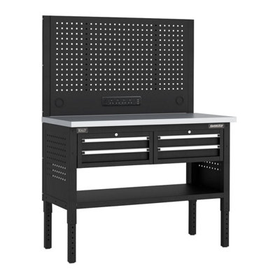 Sealey Apmwb50combo2ss Superline Pro Modular Workbench With Drawers Stainless Steel Worktop 1265Mm Size 4