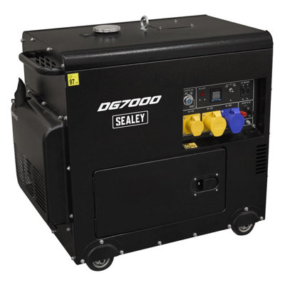 Sealey 7000W Diesel Generator 4-Stroke Engine 110/230V - Image 8