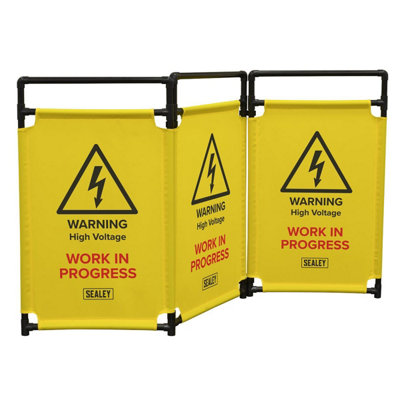 Sealey Folding Safety Barrier for Hybrid/Electric Vehicles - EV20 - Image 6