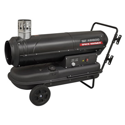 B&Q -  Abi600 Space Warmer Indirect Kerosene/diesel Heater With Wheels 68,000Btu/hr