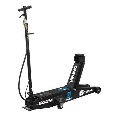 B&Q -  6001A Viking Professional Long Reach Air/manual Operation Trolley Jack With Rocket Lift 6 Tonne