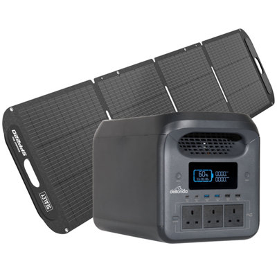 Dellonda Portable Power Station 1800W & ETFE Foldable Solar Panel 220W - DL180 - Image 5