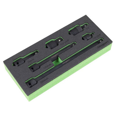 B&Q -  S01323 Siegen Impact Adaptor & Extension Bar Set 1/2"sq Drive 6Pc