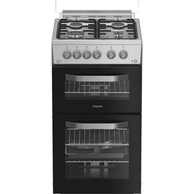 Hotpoint Hdg5GcxInox 50Cm Gas Double CookerA+ Energy from B&Q