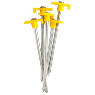 Trespass Unisex Silver Rockie Rock Pegs (5 In Pack) In - Image 5
