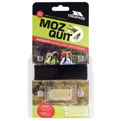 Trespass Mozquit Mosquito Repellent Wristband Black (One Size) from B&Q