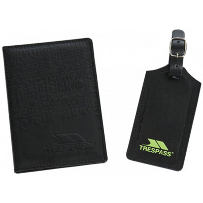 B&Q Tresp Wanderlust Pport Cover And Luggage Tag (One Size) Black