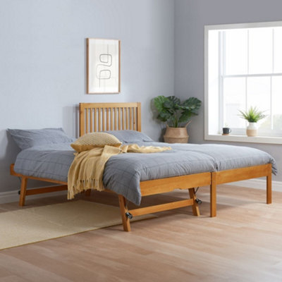 B&Q Buxton Pine Wooden Guest Bed Frame - Single 3Ft