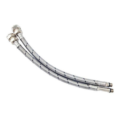 PEPTE Pair Of Flexible Tap Connectors Tails Monobloc M10 X 15mm Compression 300mm from B&Q
