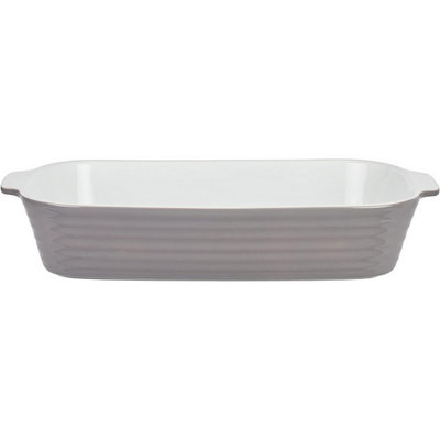 Accessotech Berndes Large Grey 39Cm Stoneware Roasting Dish Rectangular Baking Oven To Table from B&Q