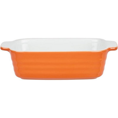 Accessotech Berndes Small Orange 20Cm Gratin Dish Stoneware Oven Safe Baking And Serving Dish from B&Q
