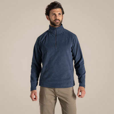 B&Q -  Corey Vi Half Zip Fleece Blue Navy Marl Large