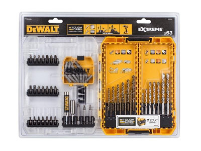 Dewalt Dt70759-Qz Dt70759 Mixed Drill & Bit Set63 Piece Dewdt70759Qz from B&Q