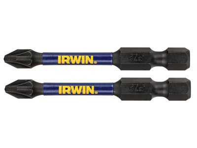 Irwin - Impact Pro Performance Screwdriver Bits Pz2 57Mm (Pack 5)
