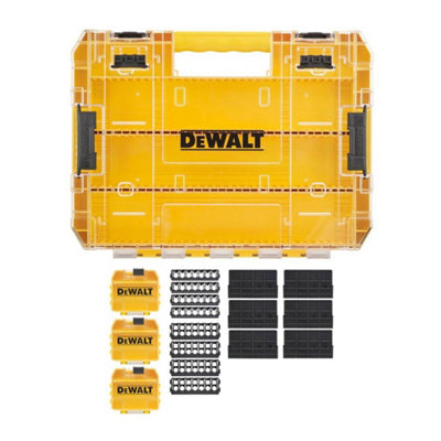 Dewalt Dt70804 Large Tough Case Organiser + 3X Pozi Bit Small Storage Cases from B&Q