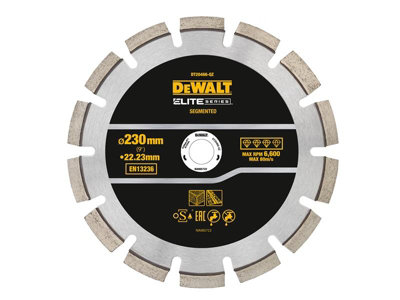 B&Q -  Dt20466-Qz Elite Seriess Asphalt Diamond Segmented Wheel 230 X 22.23mm