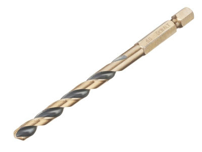 Dewalt Dt20608-Qz Black&gold Hex Hss-G Drill Bit 6.0mm Dewdt20608Qz from B&Q