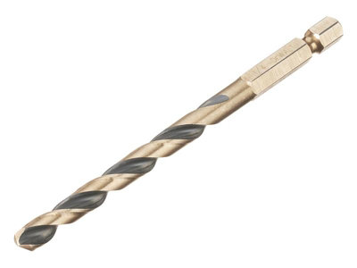 Dewalt And Hex Hss-G Drill Bit 6.5Mm Black/Gold
