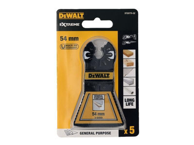 Dewalt Dt20773-Qz Bi-Metal 3-Sided Cutting Multitool Blade 54mm Dewdt20773Qz from B&Q