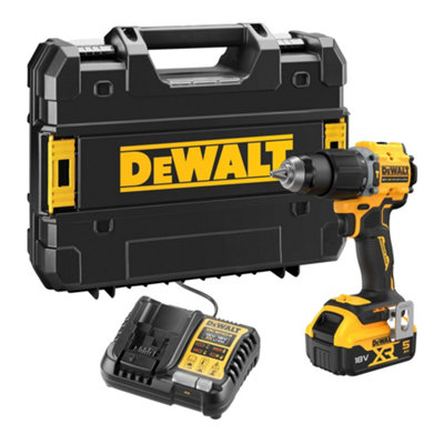 Dewalt 18V Li-Ion Xr Brushless Cordless Combi Drill (1 X 5Ah)Dcd789P1T-Gb from B&Q