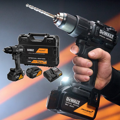 DeWalt DCD86MP1T McLaren F1 18V XR Combi Drill + 1x 5Ah Battery, Charger & Case - Image 7