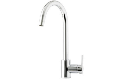 Prima Soho Single Lever Swan Neck Mixer TapChrome from B&Q