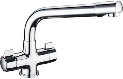 Prima Classic Dual Lever Quarter Turn Mixer TapChrome from B&Q