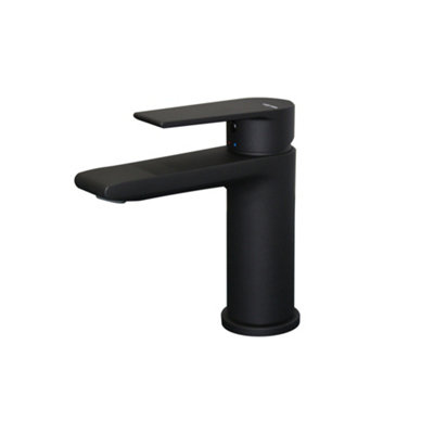 Fonthill Matt Black Basin Mono Mixer Tap from B&Q