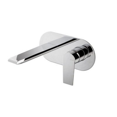 Fonthill Chrome Effect Wall Mono Mixer Tap from B&Q