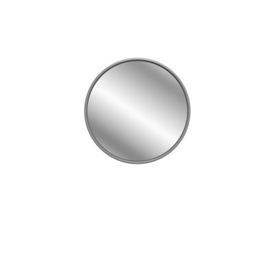  - * Exbury Grey Ash Round Wall-Mounted Bathroom Mirror (H)55Cm (W)55Cm