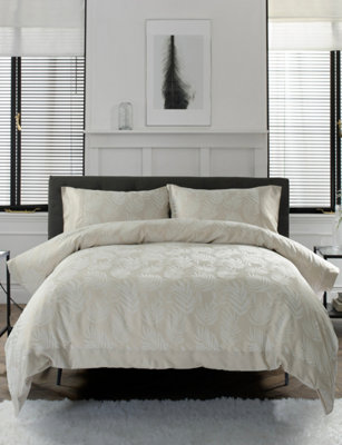 The Lyndon Company Tlc Opulent Jacquard Count Rich Cotton Bedlinen Duvet Set from B&Q