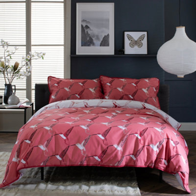Deyongs Hummingbird Printed 100% Cotton Duvet Cover Set