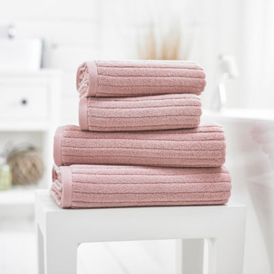 Deyongs Rialto Soft Ribbed Zero Twist  480Gsm 100% Cotton Towels from B&Q