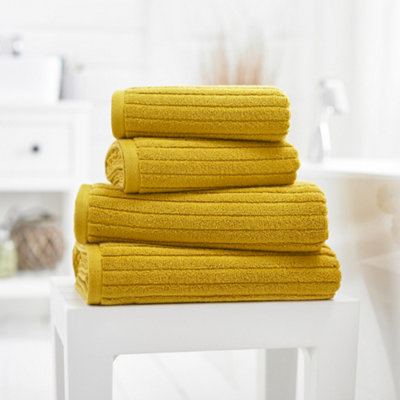 Deyongs Rialto Soft Ribbed Zero Twist  480Gsm 100% Cotton Towels from B&Q