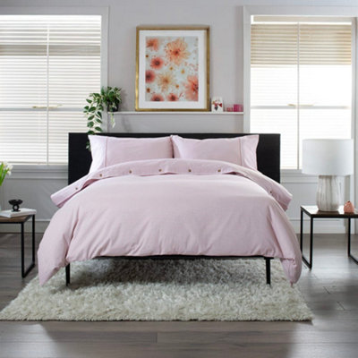 The Lyndon Company Gingham Duvet Cover Set - Soft & Breathable Cotton With Double Piped Edges