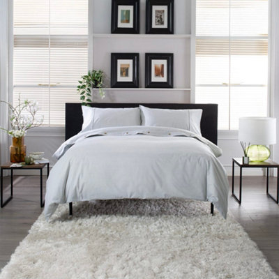 The Lyndon Company Gingham Duvet Cover Set - Soft & Breathable Cotton With Double Piped Edges