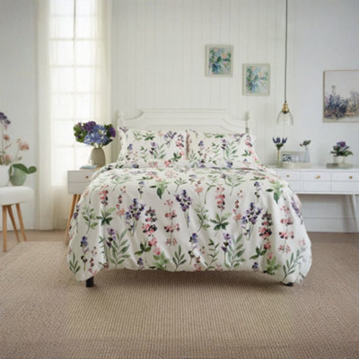 Deyongs Cottage Garden Digital Print Duvet Set Cotton Sateen Bedding