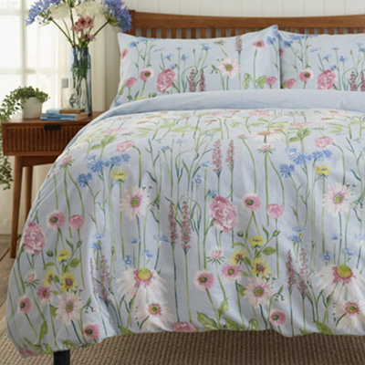 B&Q -  Moore Lane Printed 100% Cottons Soft Duvet Set