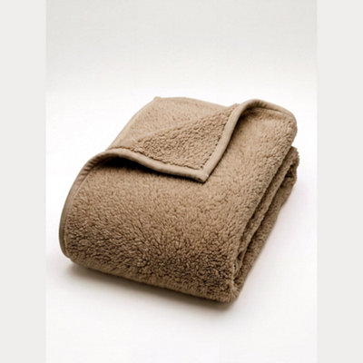 Deyongs Borgan Teddy Fleece -  130X170Cm Taupe Supersoft And Throw